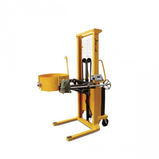 Hand-cranking Turning Embracing and Hooping Mode Half Electrical Oil Drum Tipper