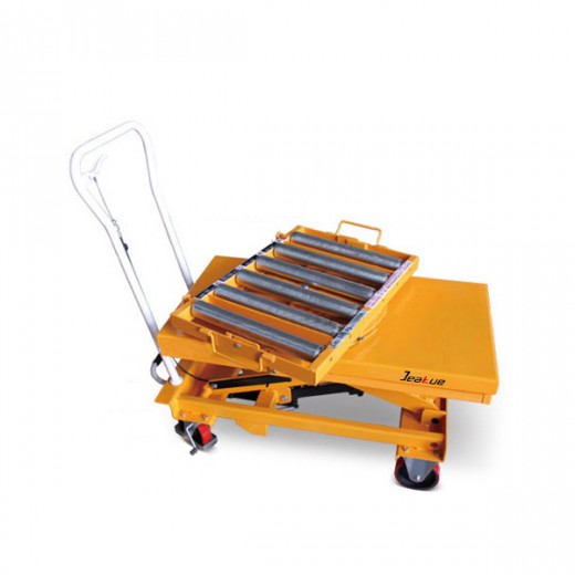 Hydraulic Lift Table with360° Rotating Rollway 