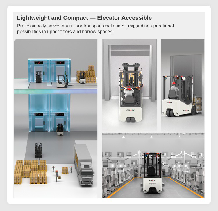 TCL122 1200kg Three-Wheels Forklift Heavy-Duty for Industrial Sites