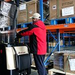 Warehouse Double Scissor Reach Forklift