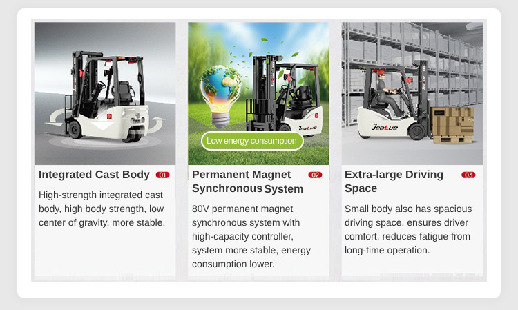 TVL182/202 Electric Forklift 3000mm Standard Lifting Height