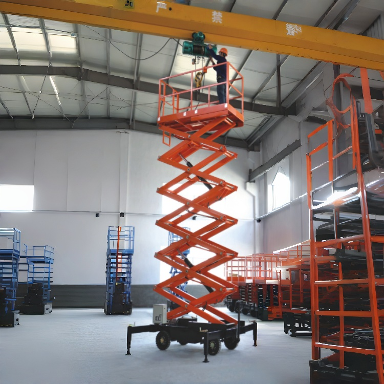 0.5Ton(1102.31lb) 8-14M(26.25/45.93ft) Scissor Type Elevating Platform - Image 2
