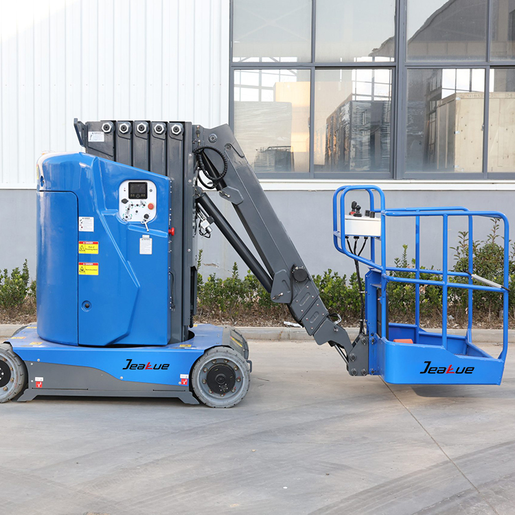 0.2Ton(440.92lb) 12.65M(41.50ft) Forklift Style Vertical Mast Lift With Jib-AMWP13–7100
