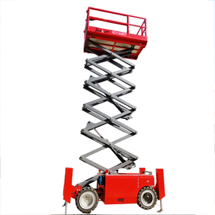 0.35-0.56Ton 10-14M Self-Propelled Rough Terrain Scissor Lift-XD100RT/120RT/140RT - Image 2